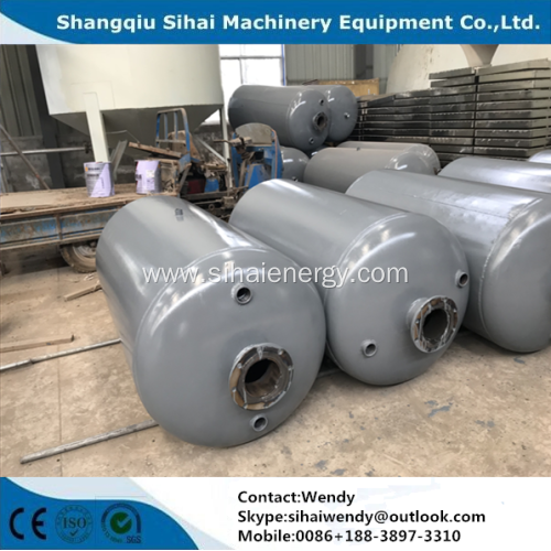 Waste tire recycling to oil machine